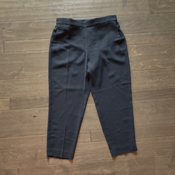 J. Crew Factory Jamie Pant Tapered Leg Pull-On Black - Picture 1 of 16
